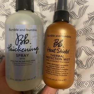 bumble and bumble thickening spray + heat shield